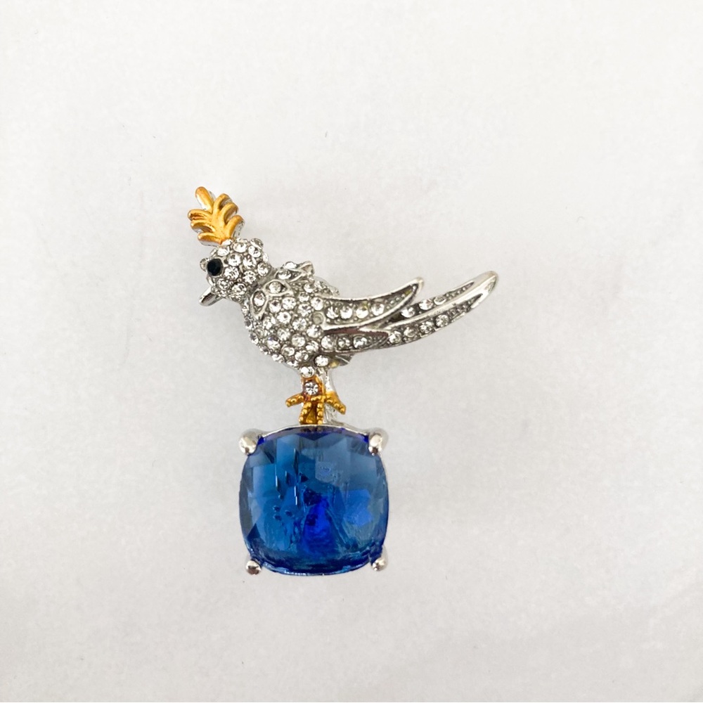 COPY - Bird brooch necklace pendant